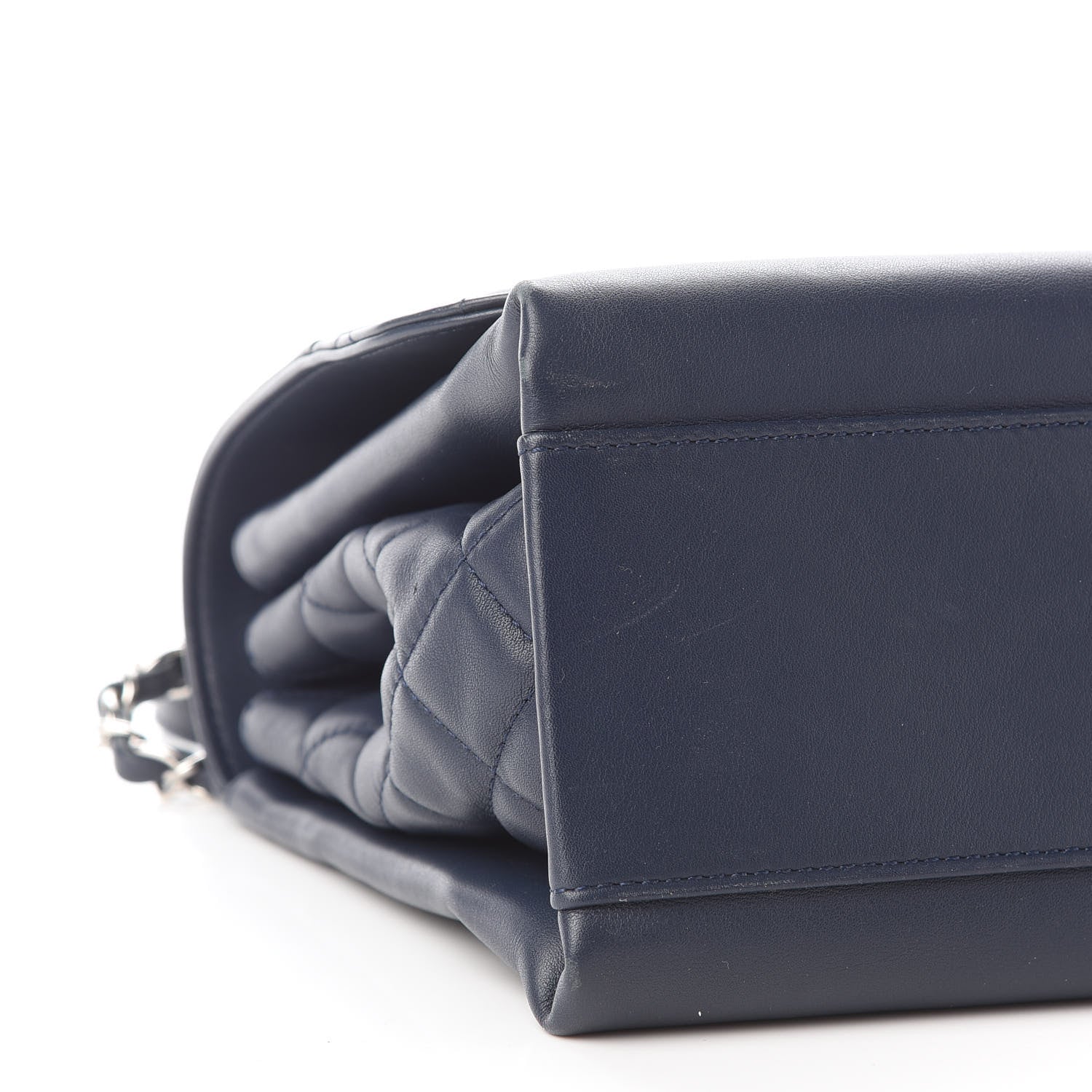 Chanel Calfskin Jumbo Tramezzo Flap Navy 8 of 9