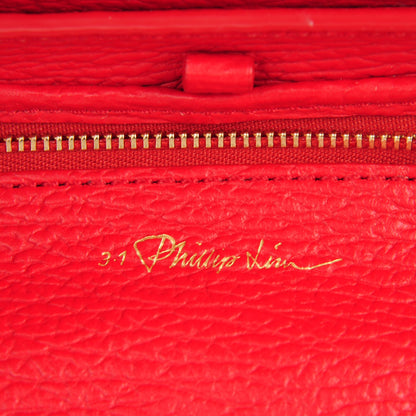 3.1 Phillip Lim 3.1 Textured Calfskin Mini Pashli Satchel Red 10 of 10