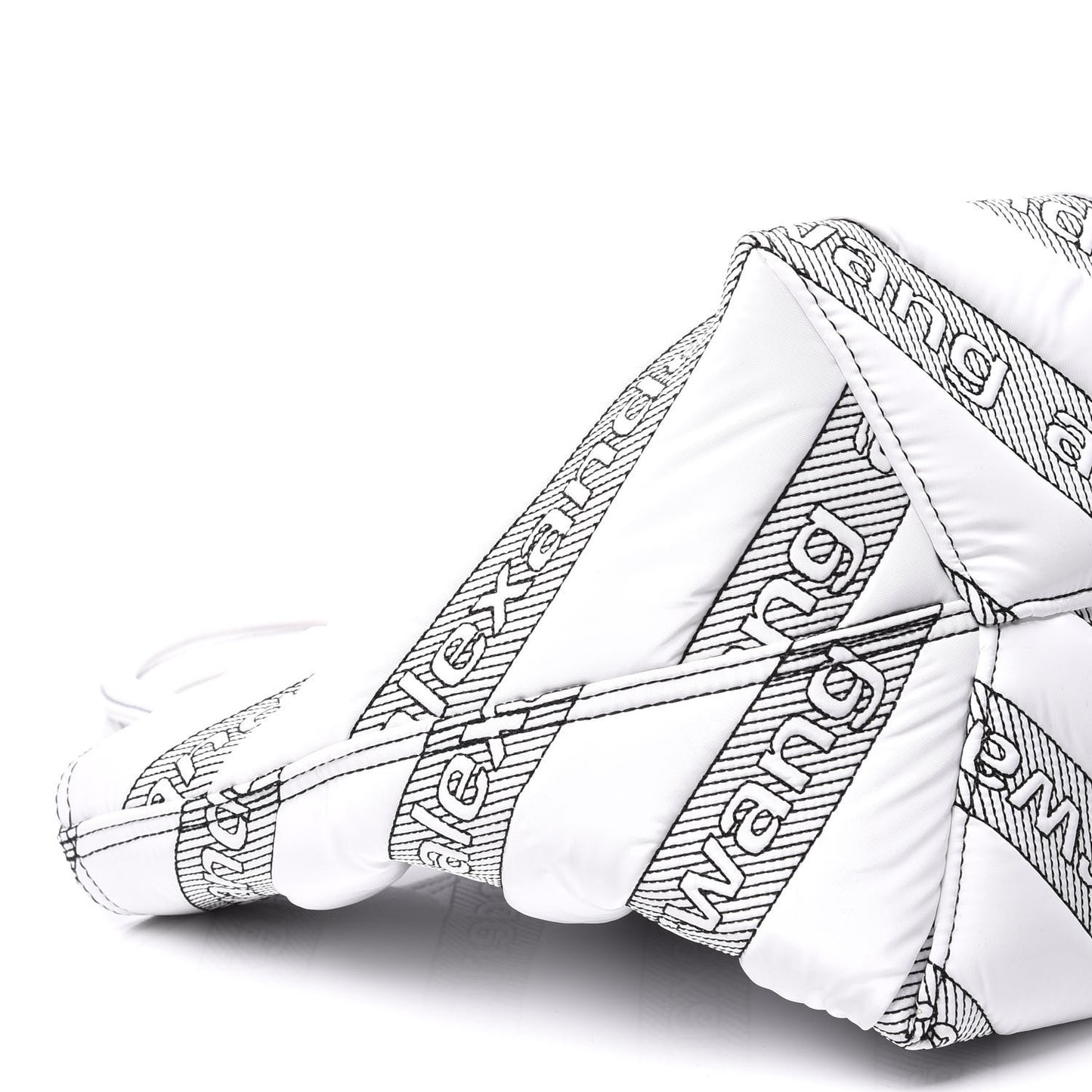 Nylon Quilted Roxy Tote White