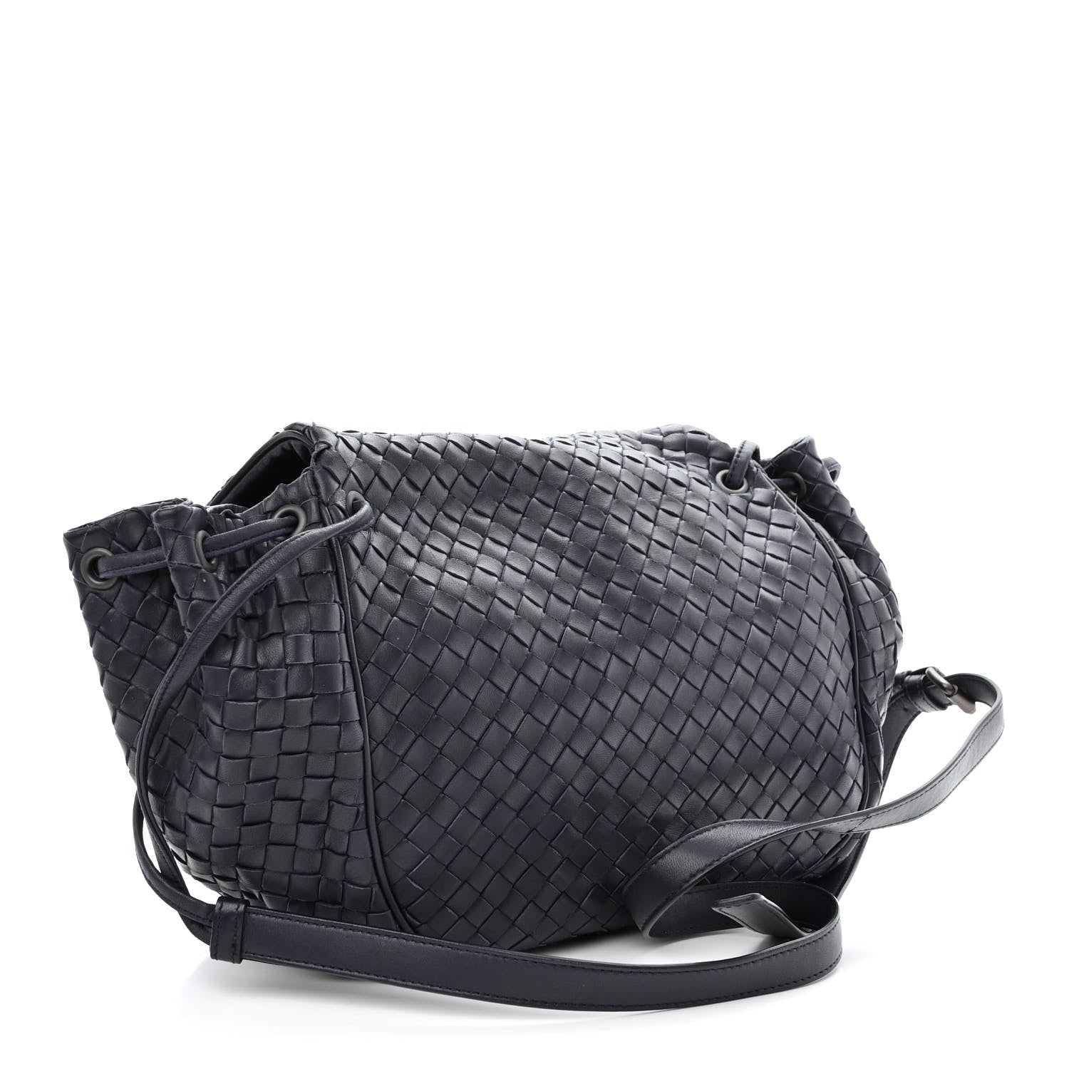 Bottega Veneta Nappa Intrecciato Messenger Ink 4 of 12