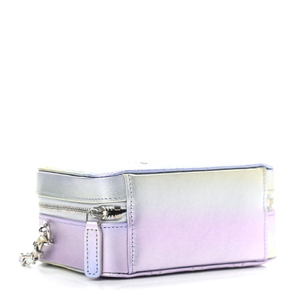 Chanel Metallic Gradient Calfskin Quilted Camera Case Blue Yellow Purple 4 of 9