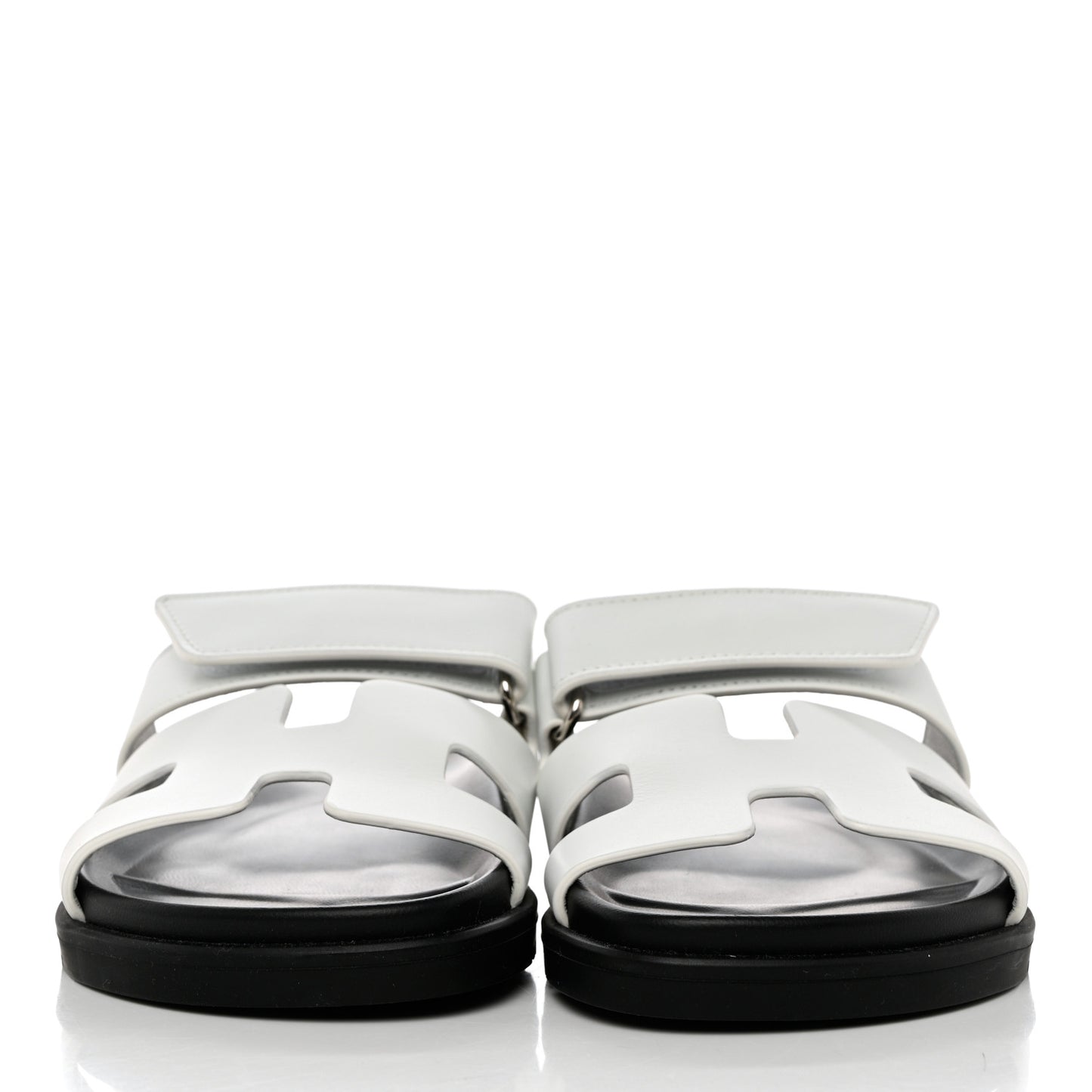 Calfskin Womens Chypre Sandals 35 White