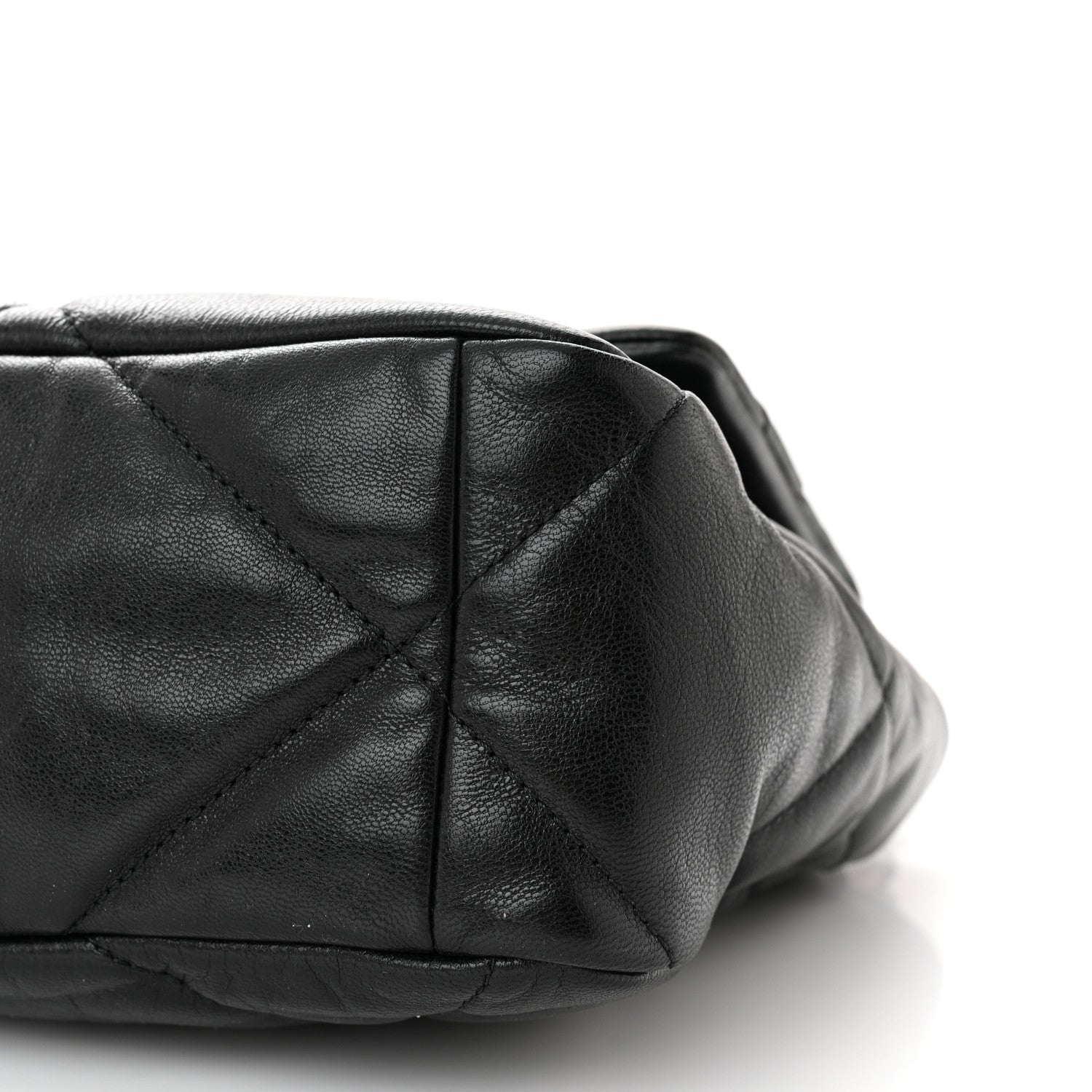 Chanel Goatskin Quilted Large Chanel 19 Flap Black 10 of 12