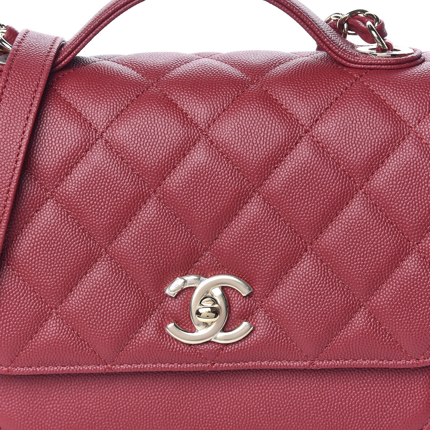 Chanel Caviar Quilted Medium Business Affinity Flap Burgundy 10 of 10