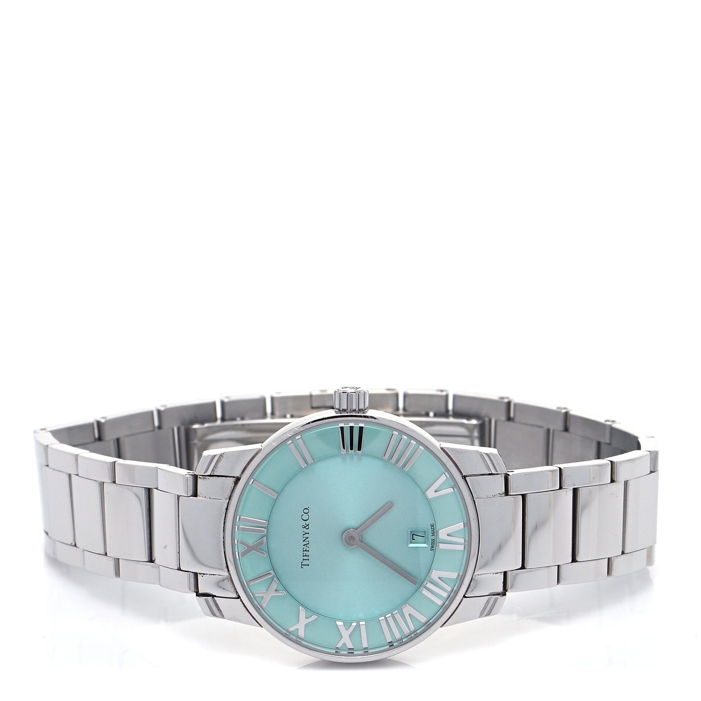 Stainless Steel 29mm Atlas 2-Hand Quartz Watch Tiffany Blue