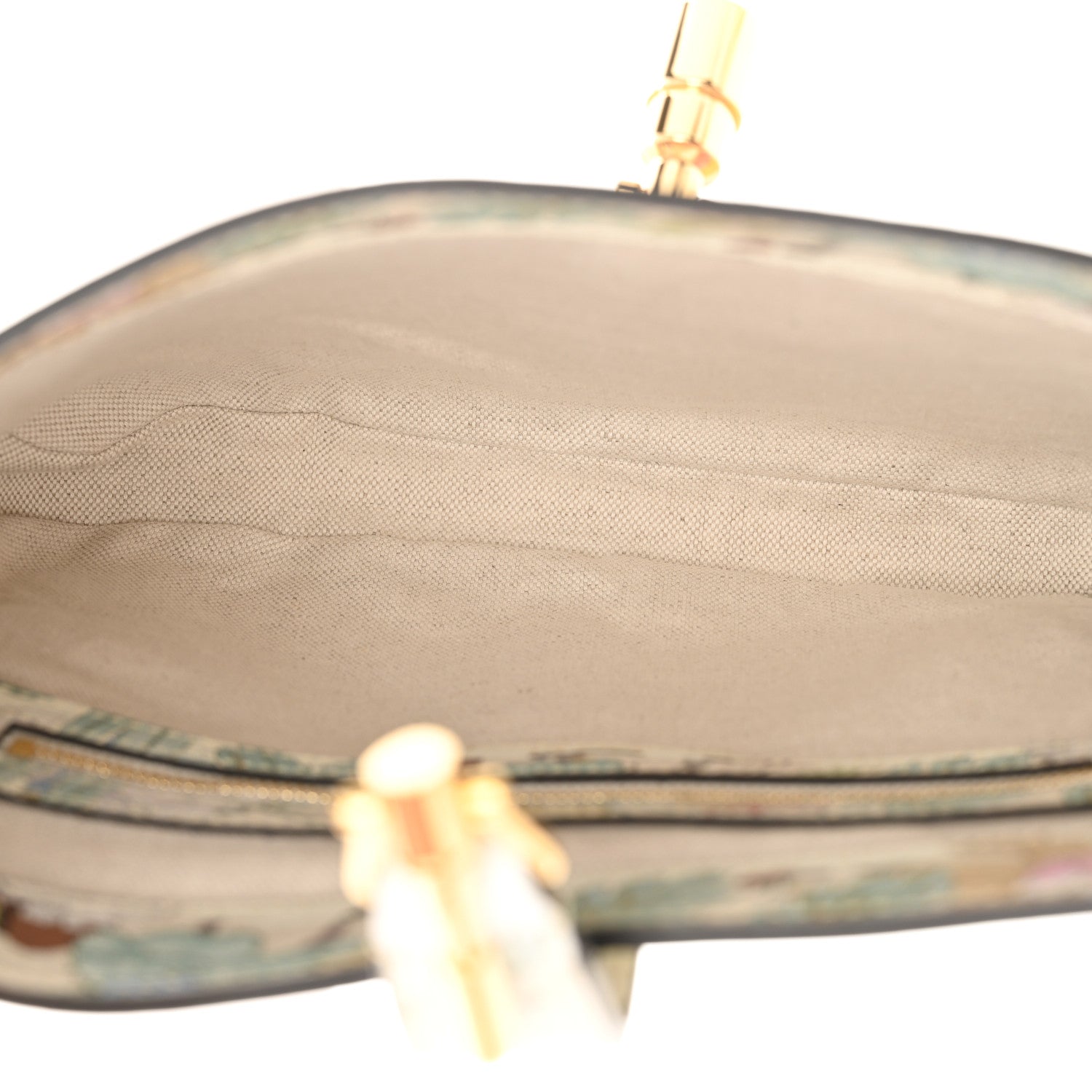 Gucci New Shangai Calfskin Tiger Savanah Small Jackie 1961 Hobo Chalky White Multicolor 5 of 11