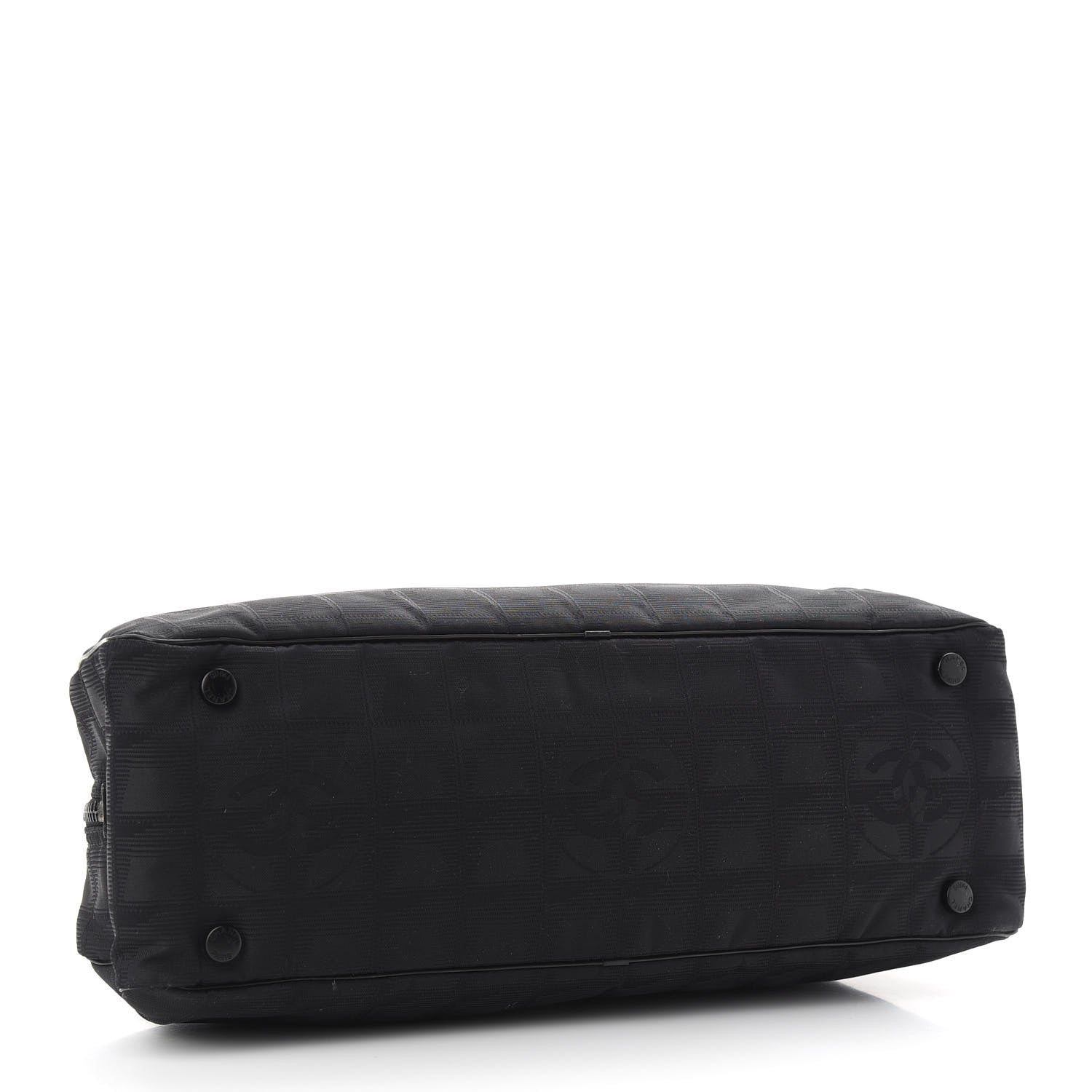 Chanel Nylon Travel Bowler Black 4 of 11