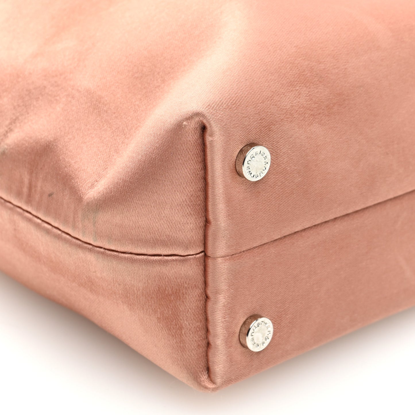 Satin Crystal Heiress Pouch Light Pink