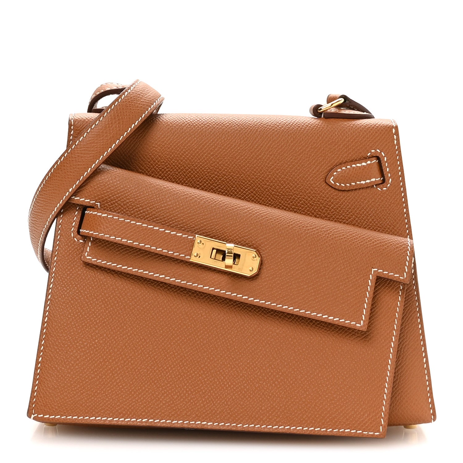 Hermes Epsom Kelly En Desordre Sellier 20 Gold 1 of 11