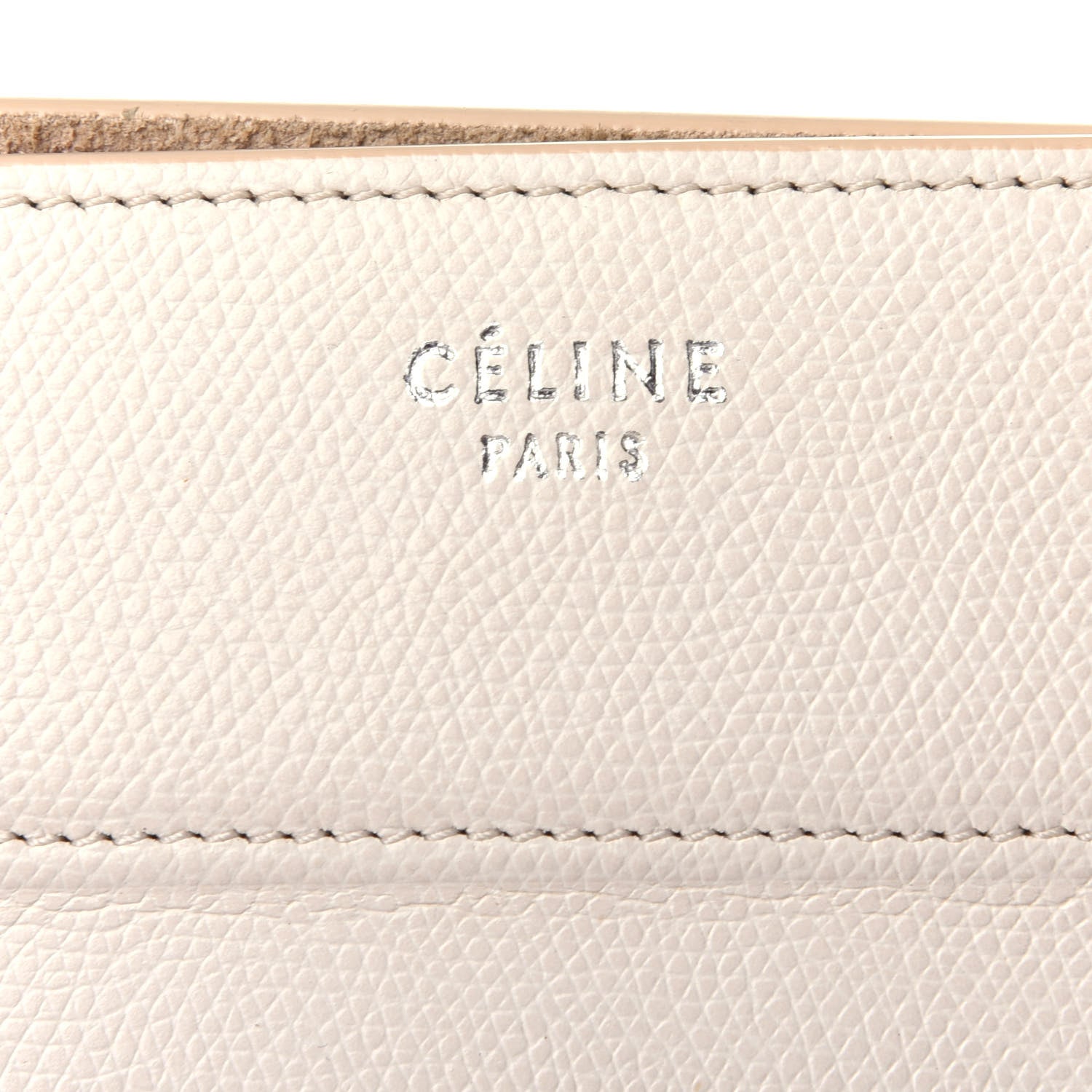 Celine Grained Calfskin Medium Phantom Luggage Cream 6 of 12