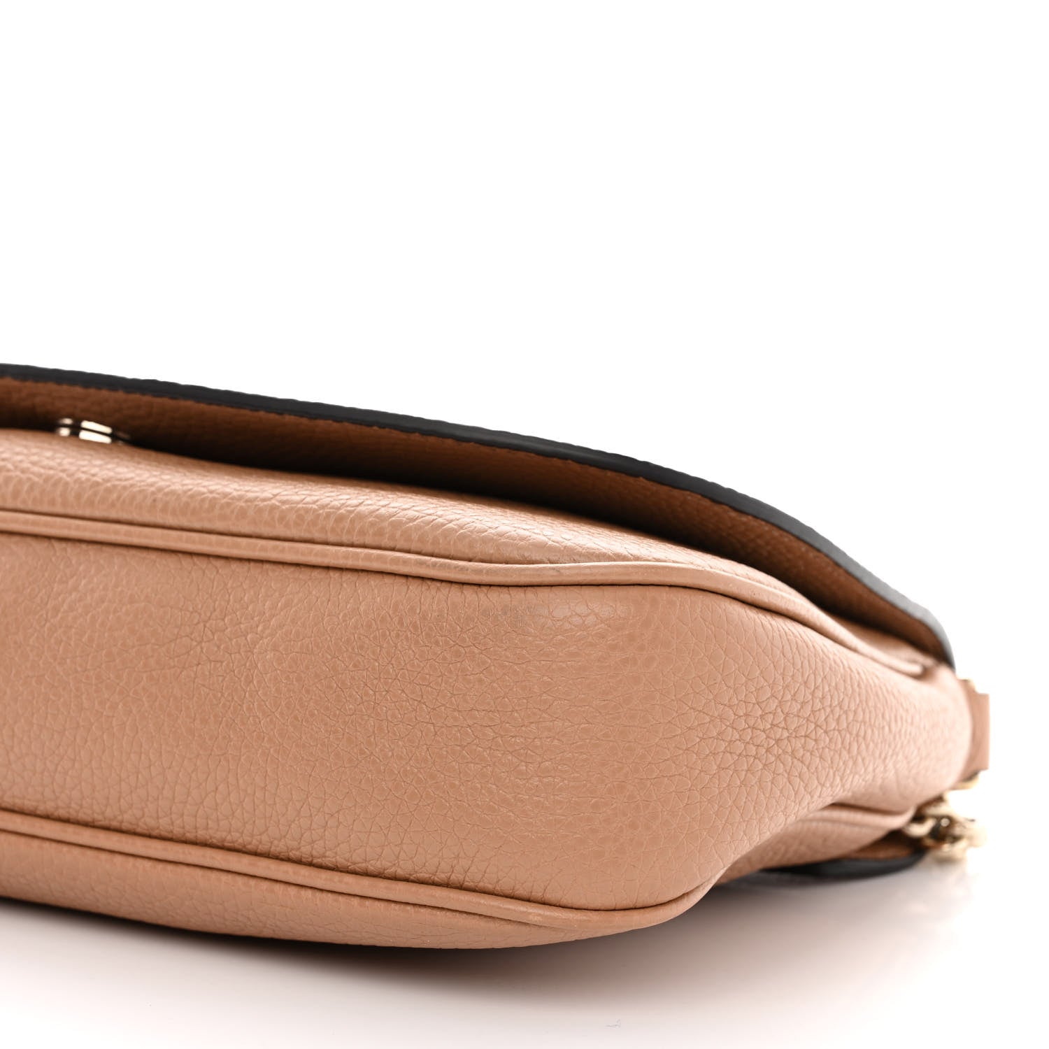 Gucci Pebbled Calfskin Medium Soho Flap Crossbody Camelia 12 of 12