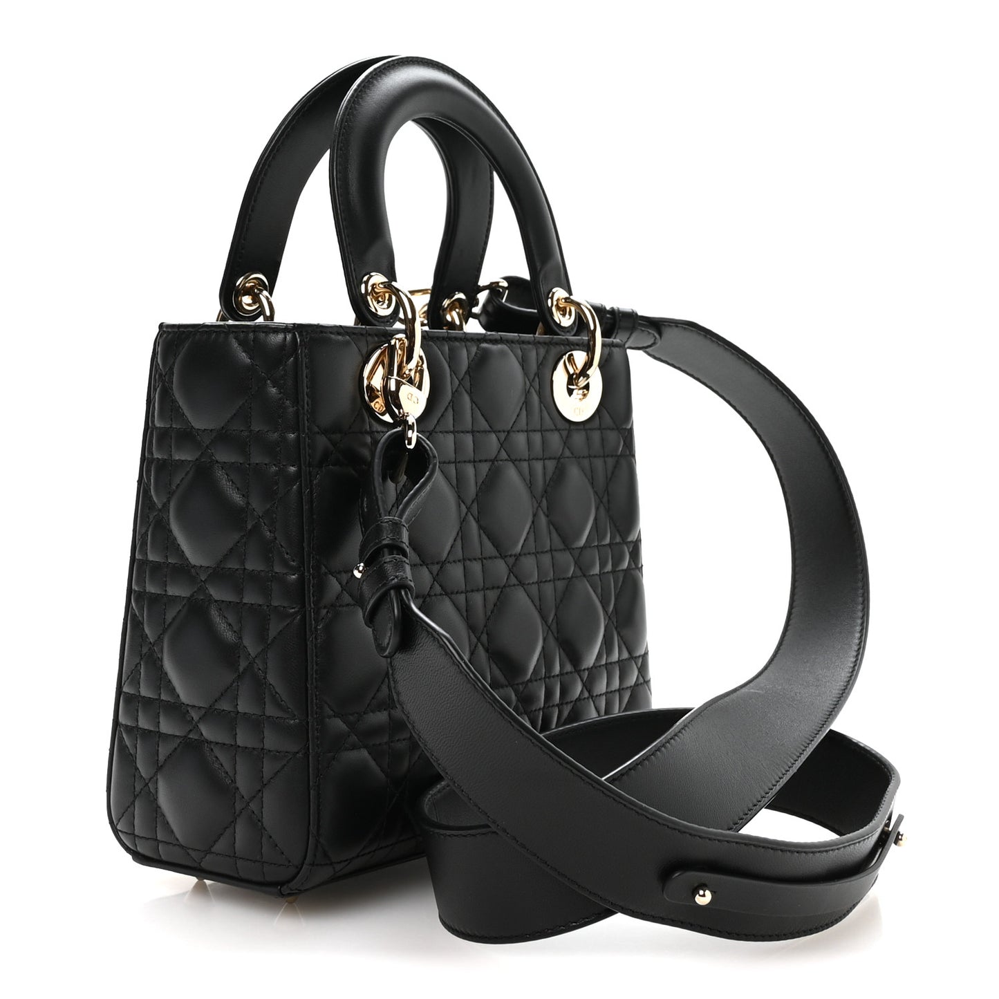 Lambskin Cannage Small My ABCDior Lady Dior Black