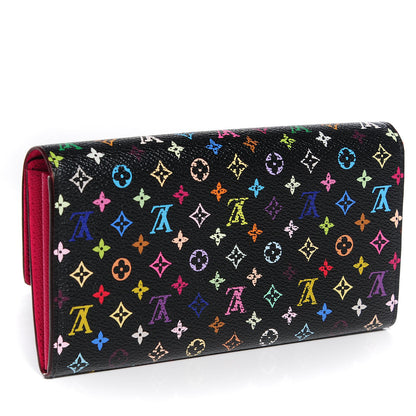 Louis Vuitton Monogram Multicolor Sarah Wallet Black Grenade 3 of 8