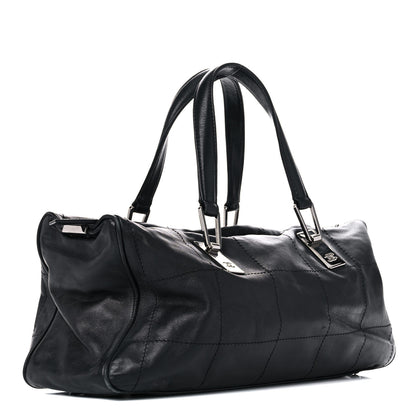 Chanel Lambskin Square Stitched Large Tote Black 3 of 22