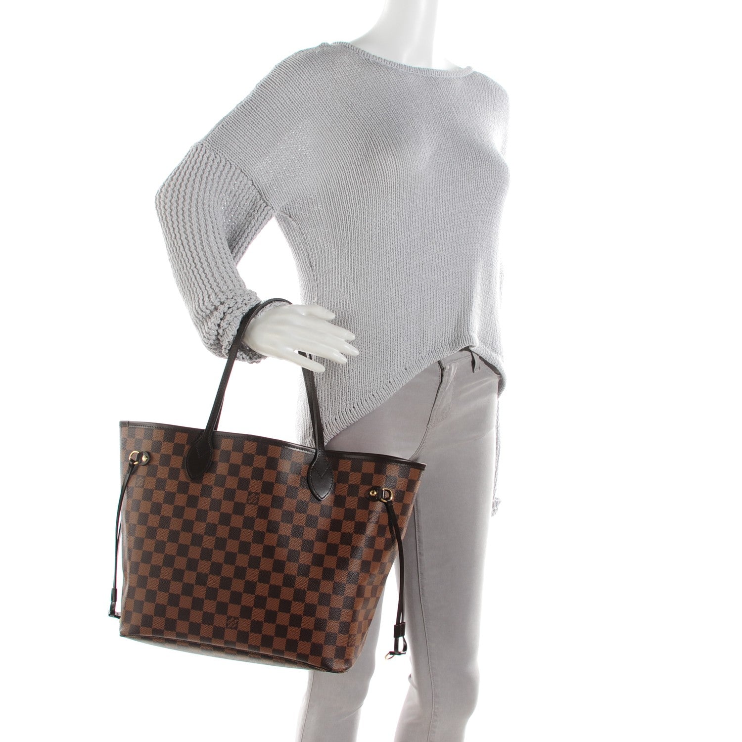 Louis Vuitton Damier Ebene Neverfull MM 2 of 8