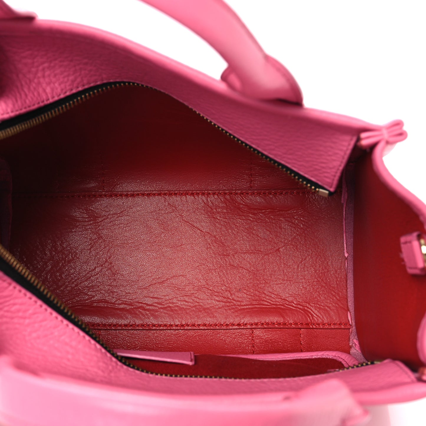 Grained Calfskin Small The Tote Bag Candy Pink