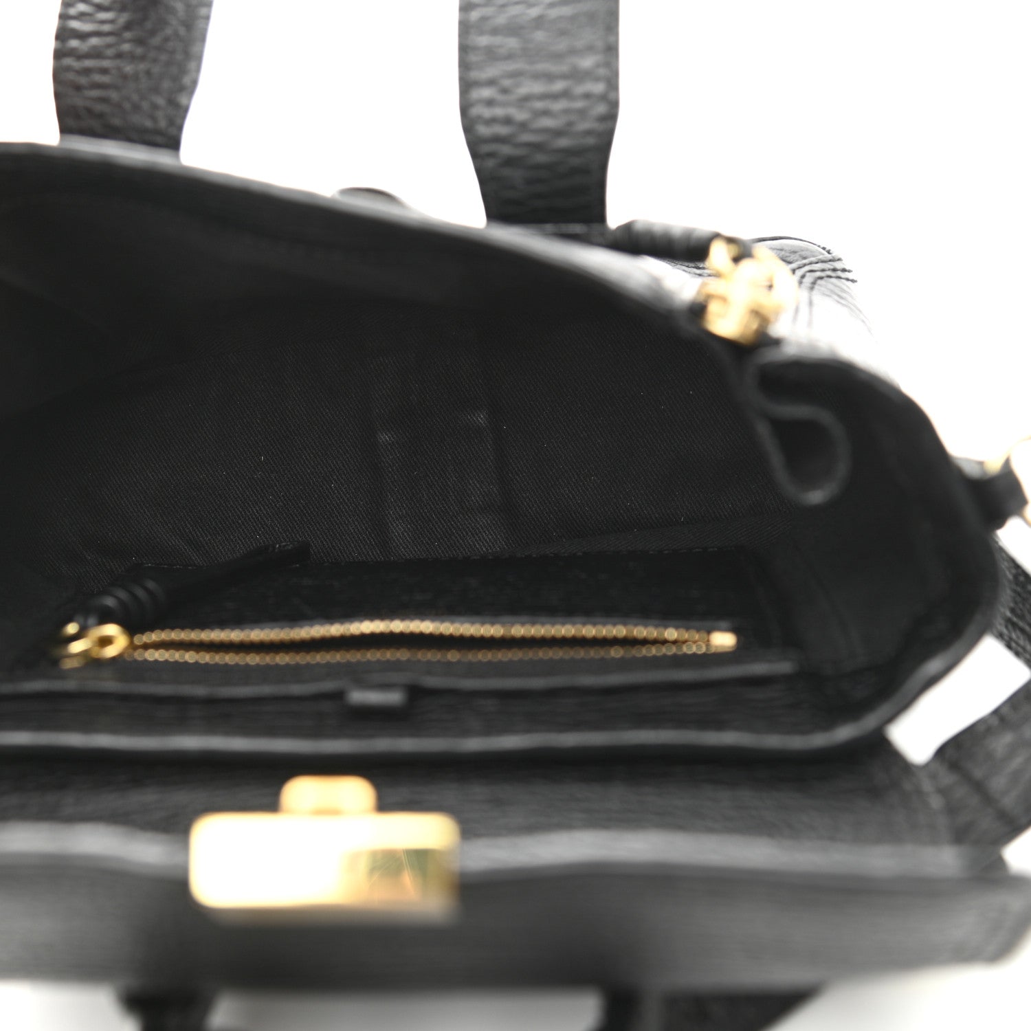 3.1 Phillip Lim Textured Calfskin Mini Pashli Satchel Black 5 of 12