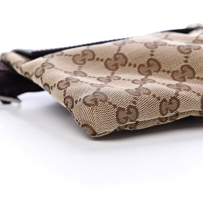 Gucci GG Monogram Double Pocket Belt Bag Dark Brown 10 of 11