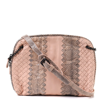 Bottega Veneta Nappa Intrecciato Ayers Crossbody Pillow Messenger Flamingo 1 of 9
