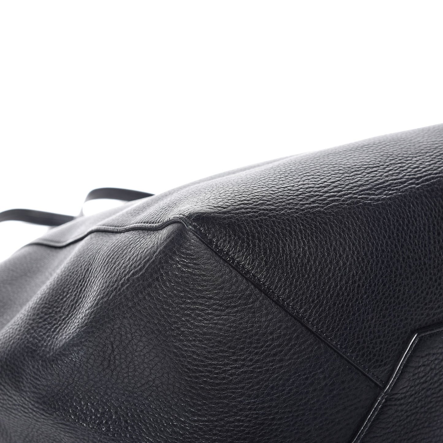 Soft Grained Calfskin Medium Belt Cabas Phantom Black