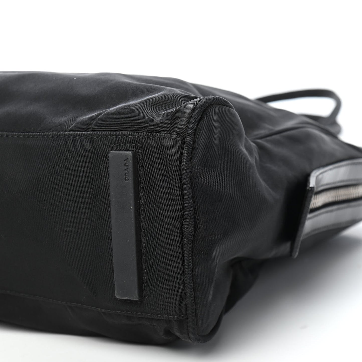 Tessuto Nylon Shopping Tote Black
