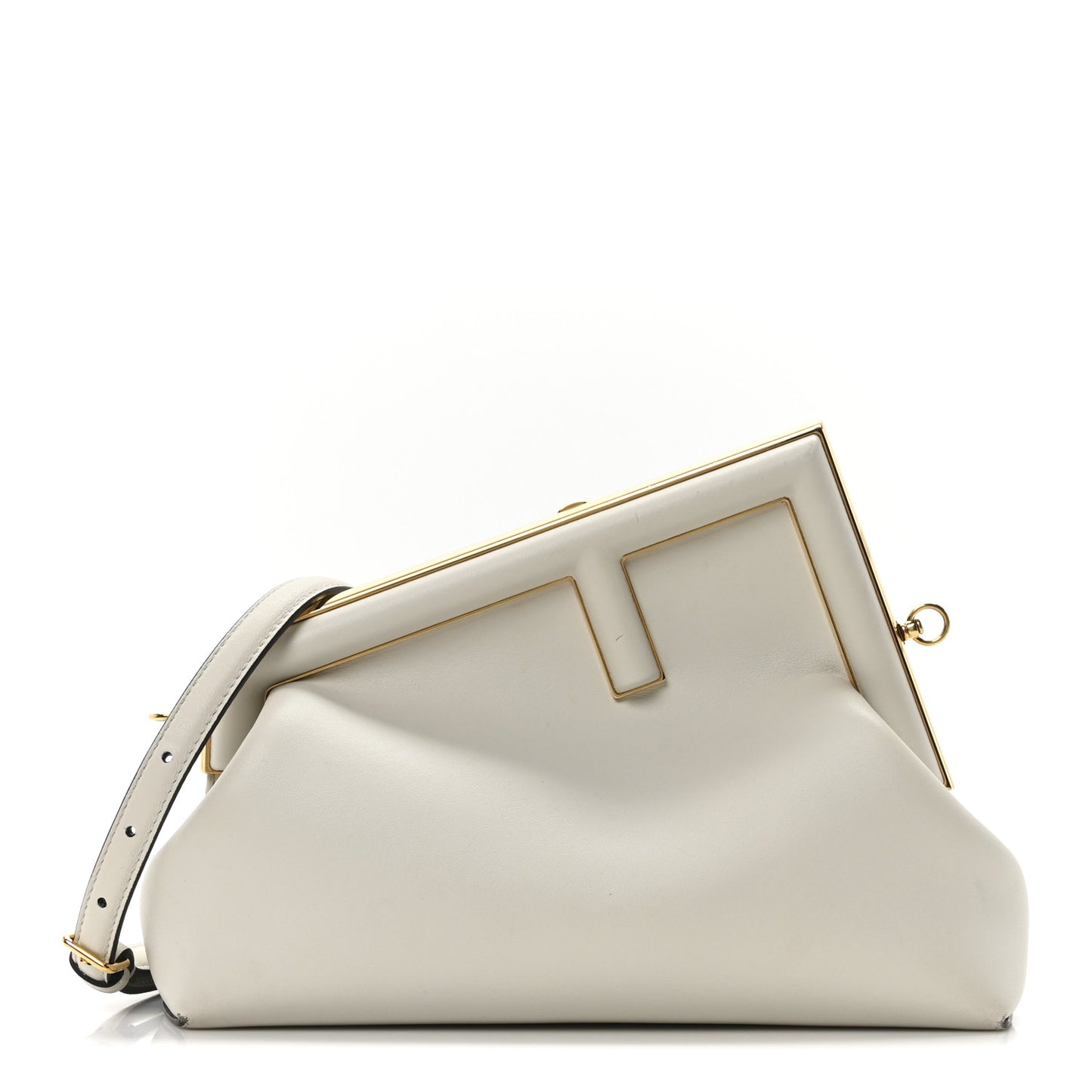 Shiny Nappa Midi Fendi First Ghiaia