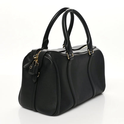 Burberry Derby Calfskin Medium Alchester Bowling Bag Black 2 of 10