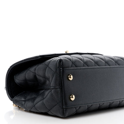 Chanel Caviar Quilted Mini Coco Handle Flap Black 10 of 12