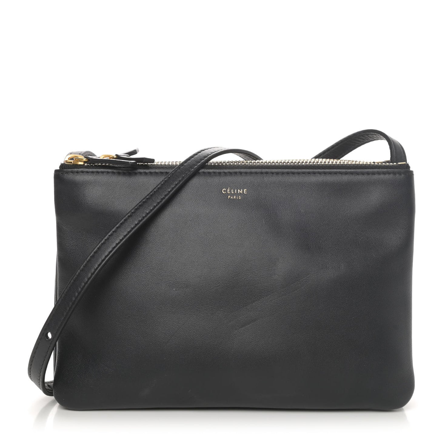 Lambskin Large Trio Crossbody Bag Navy Blue