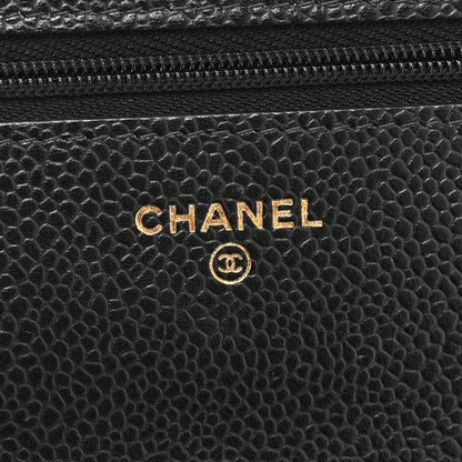Chanel Caviar Quilted Wallet on Chain WOC Black 6 of 12