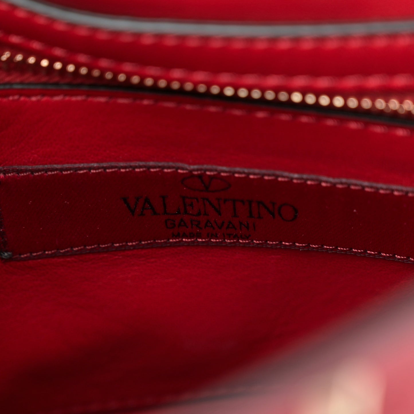 Nappa Medium Rockstud Spike Shoulder Bag Rosso Valentino