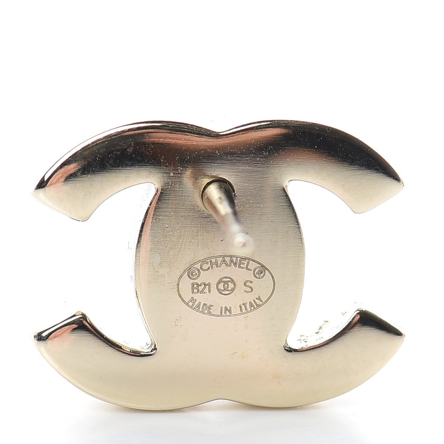 Chanel CC Turnlock Earrings Gold 4 of 5