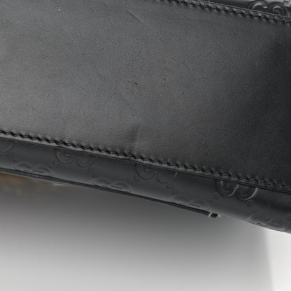 Gucci Guccissima Medium Padlock Shoulder Bag Black 15 of 17