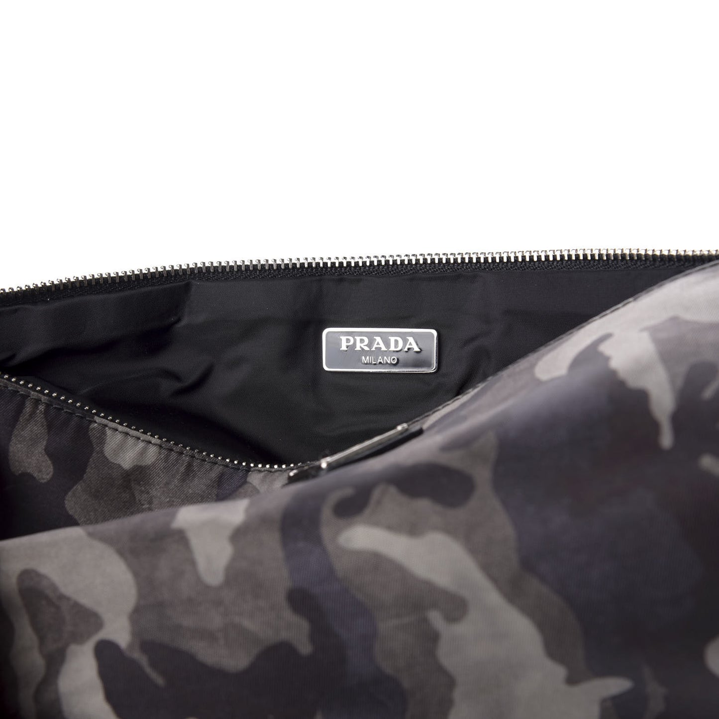 Tessuto Nylon Camouflage Flat Pouch Fumo