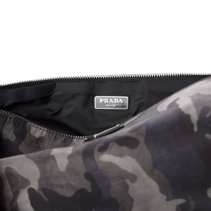 Prada Tessuto Nylon Camouflage Flat Pouch Fumo 6 of 8