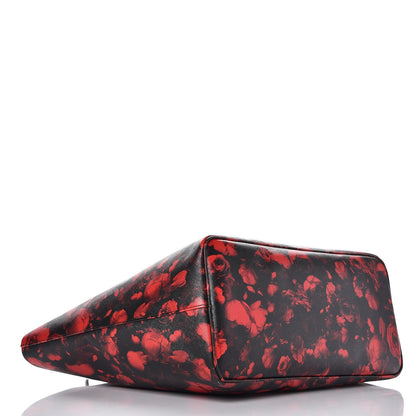 Givenchy Textured Coated Canvas Floral Print Large Antigona Tote Black Red 5 of 7