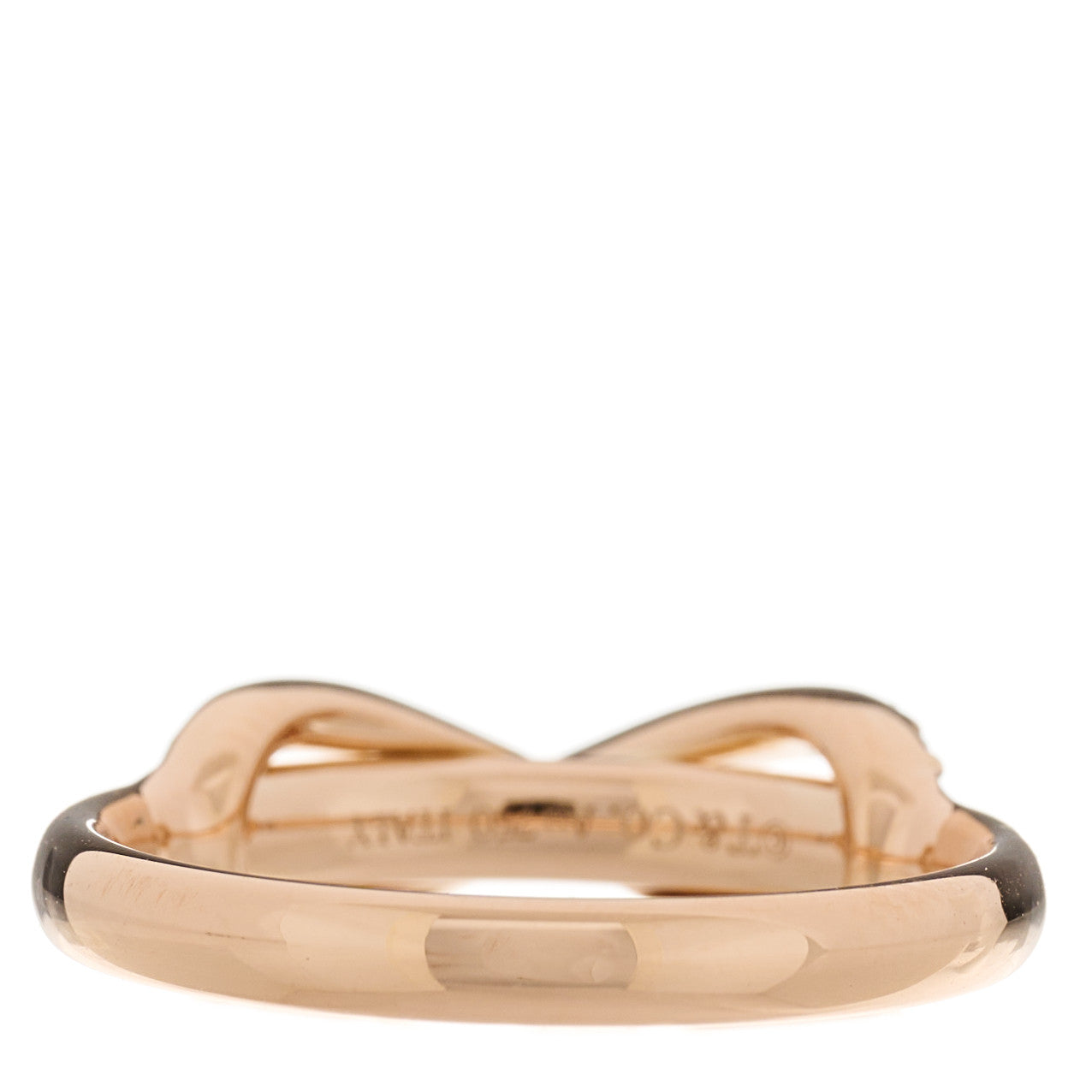 Tiffany 18K Rose Gold Diamond Infinity Ring 47 4.25 3 of 4