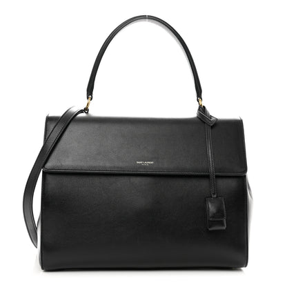 Saint Laurent Calfskin Medium Moujik Top Handle Bag Black 1 of 12