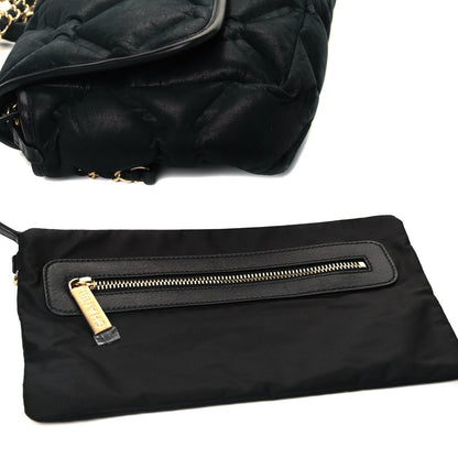 Chanel Iridescent Calfskin Quilted Small Chesterfield Flap Black 10 of 10