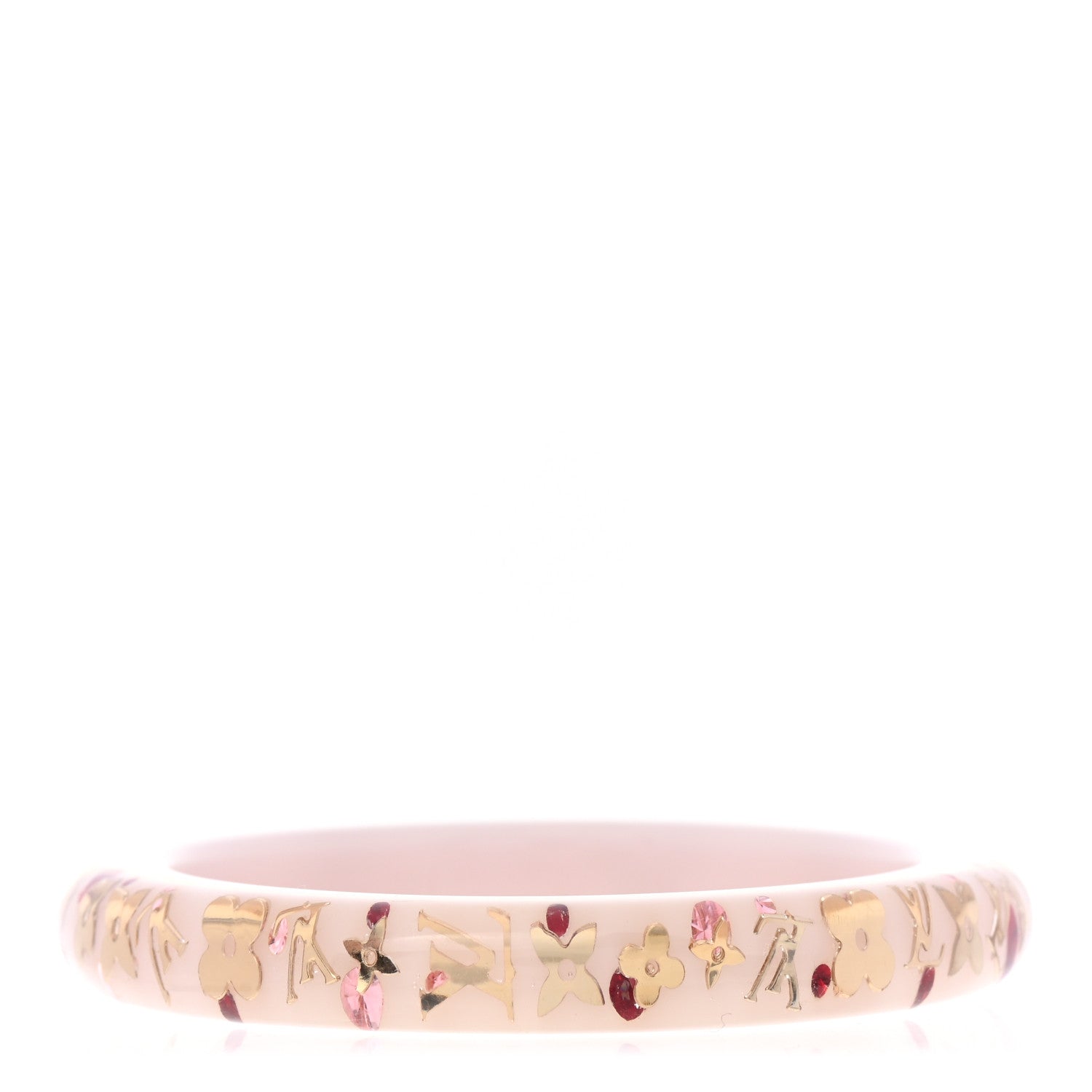 Louis Vuitton Resin Swarovski Medium Inclusion Bracelet PM Parme 1 of 3