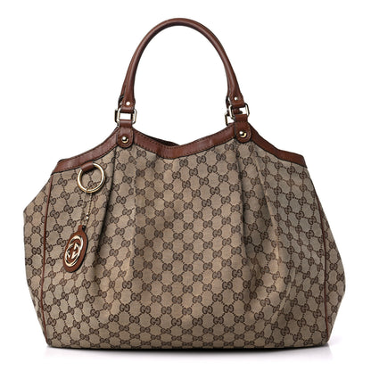 Gucci Monogram Large Sukey Tote Brown 1 of 18