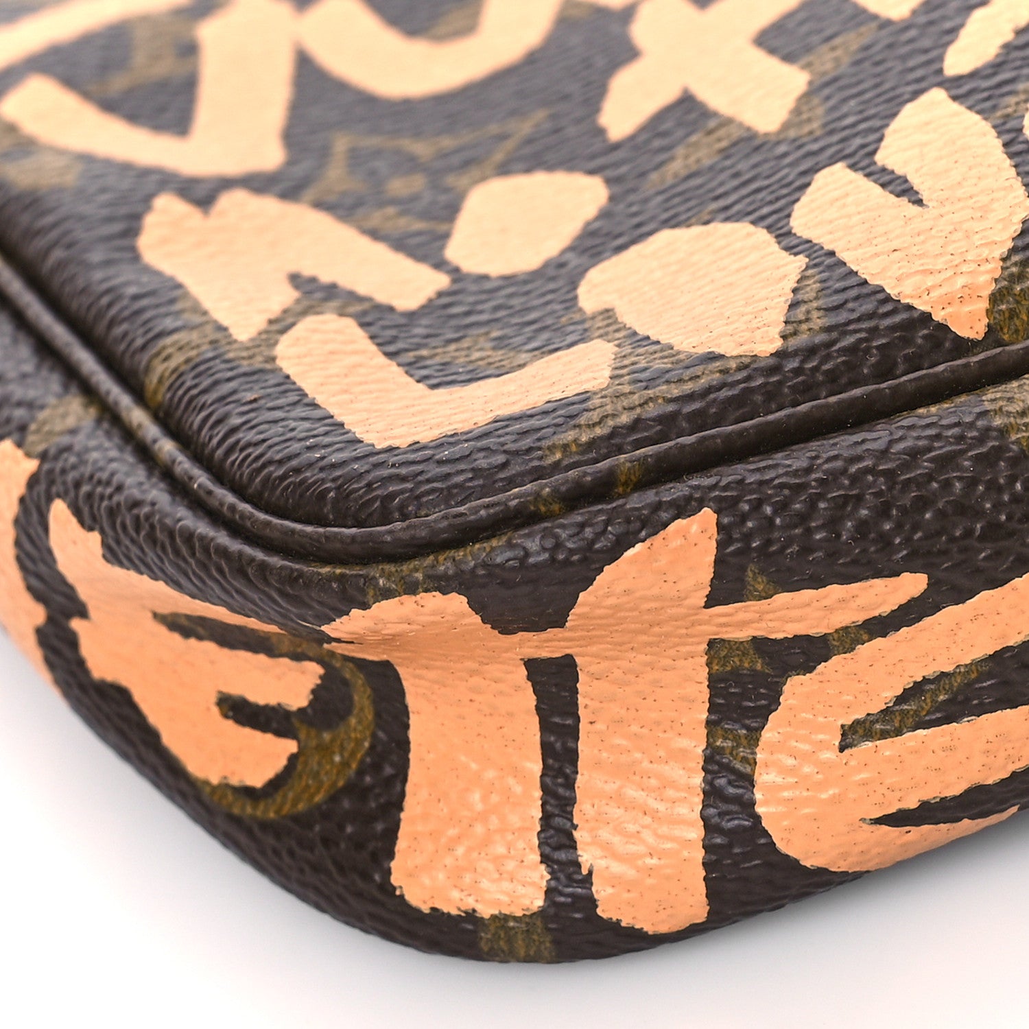 Louis Vuitton Monogram Graffiti Pochette Accessories Peach 8 of 11