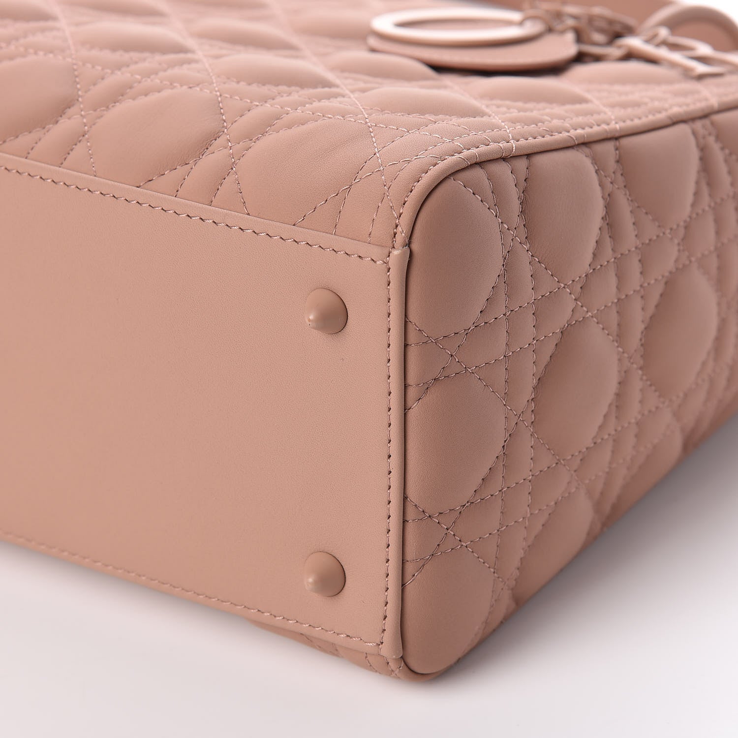 Christian Dior Ultra Matte Calfskin Cannage Medium Lady Dior Beige 9 of 10