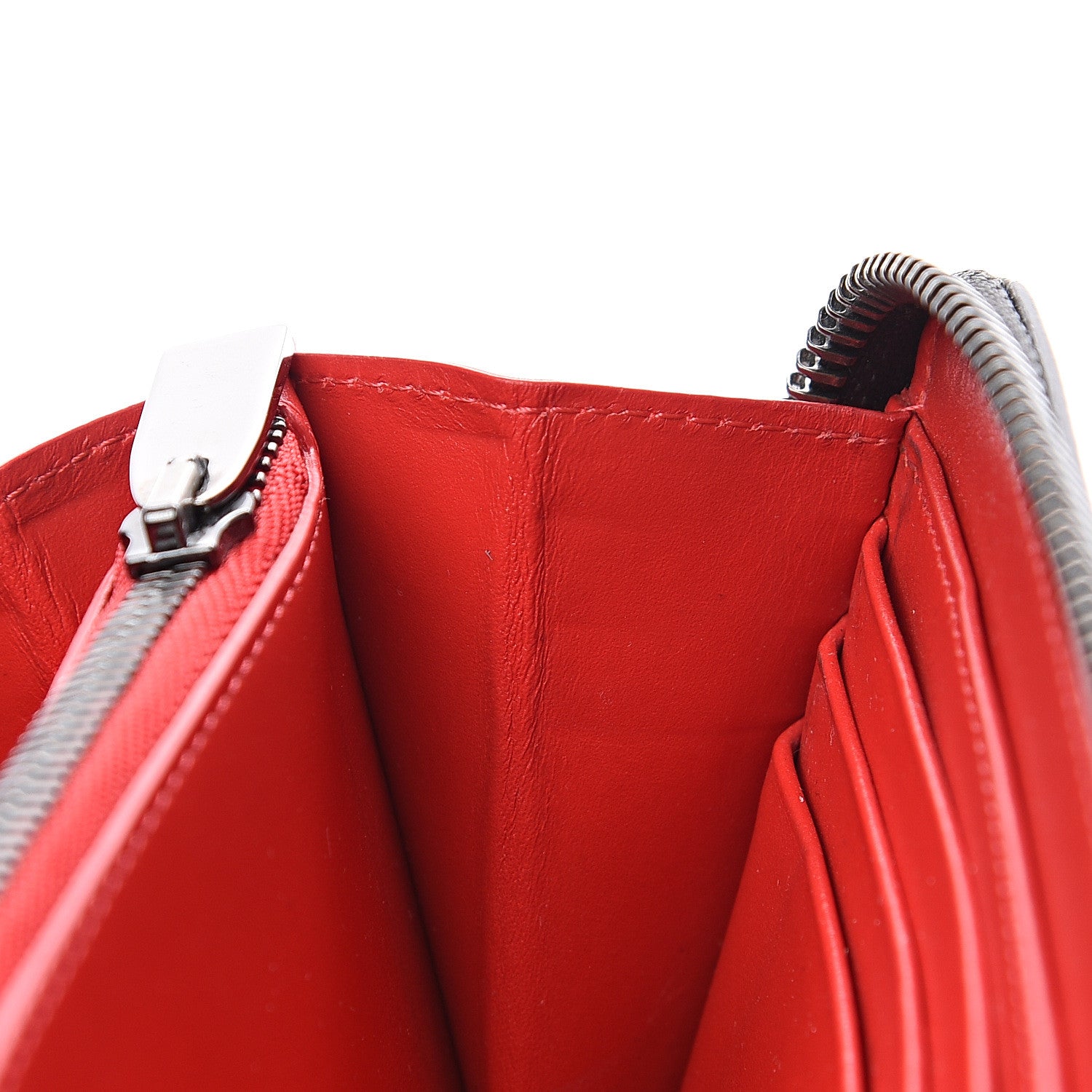 Christian Louboutin Calfskin Panettone Spiked Zip Around Wallet Black 7 of 9