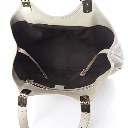 Gucci Calfskin Horsebit Embossed Large Glam Shoulder Bag White 4 of 8