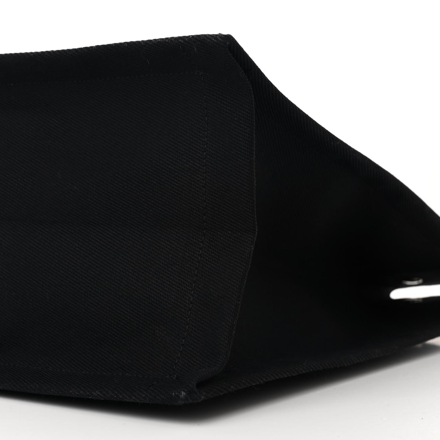 Linen Calfskin Rive Gauche Tote Black