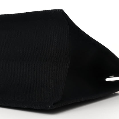 Saint Laurent Linen Calfskin Rive Gauche Tote Black 10 of 12