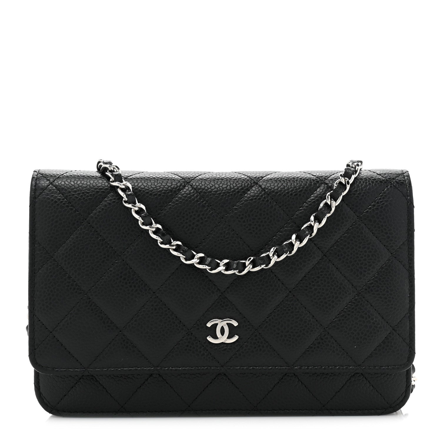 Chanel Caviar Quilted Wallet on Chain WOC Black 1 of 13
