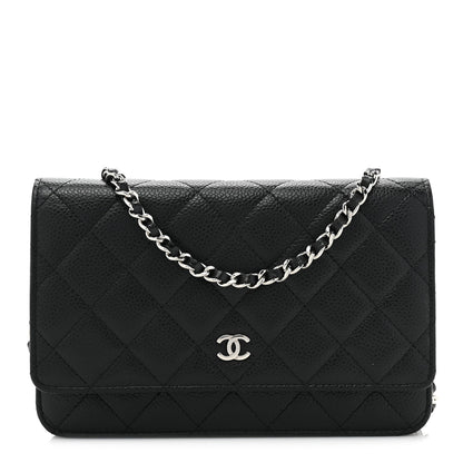 Chanel Caviar Quilted Wallet on Chain WOC Black 1 of 13