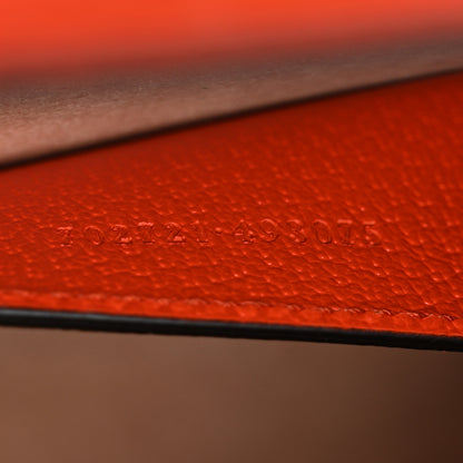 Gucci Textured Dollar Calfskin Web Small Diana Tote Bag Deep Orange Spicy Cyclamin 7 of 10